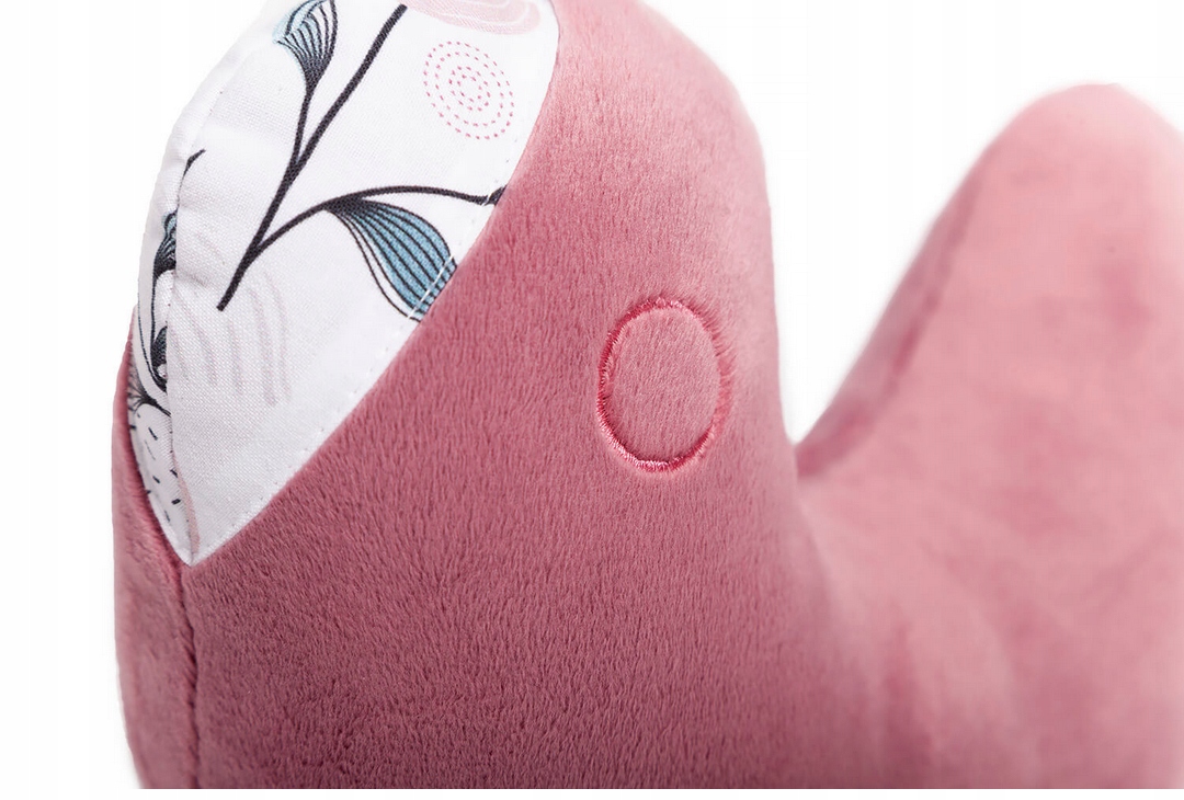 YOONCO PODUSZKA PODUSZECZKA PRZYTULANKA PTASZEK MINI 30X22CM RÓŻ