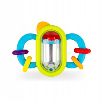 TULIFUN ZABAWKA SENSORYCZNA GRZECHOTKA LUSTRZANA GRYZAK 3M+