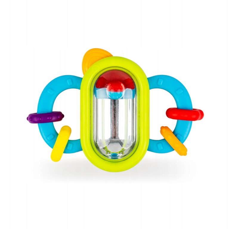 TULIFUN ZABAWKA SENSORYCZNA GRZECHOTKA LUSTRZANA GRYZAK 3M+