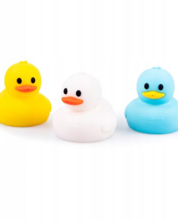 GiliGums MIĘCIUTKIE KACZUSZKI 3 SZT DO KĄPIELI Z WYJMOWANYM SPODEM 10M+