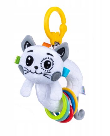 BALIBAZOO ZAWIESZKA KOT Z GRZECHOTKĄ METKI GRZECHOTKA 0M+