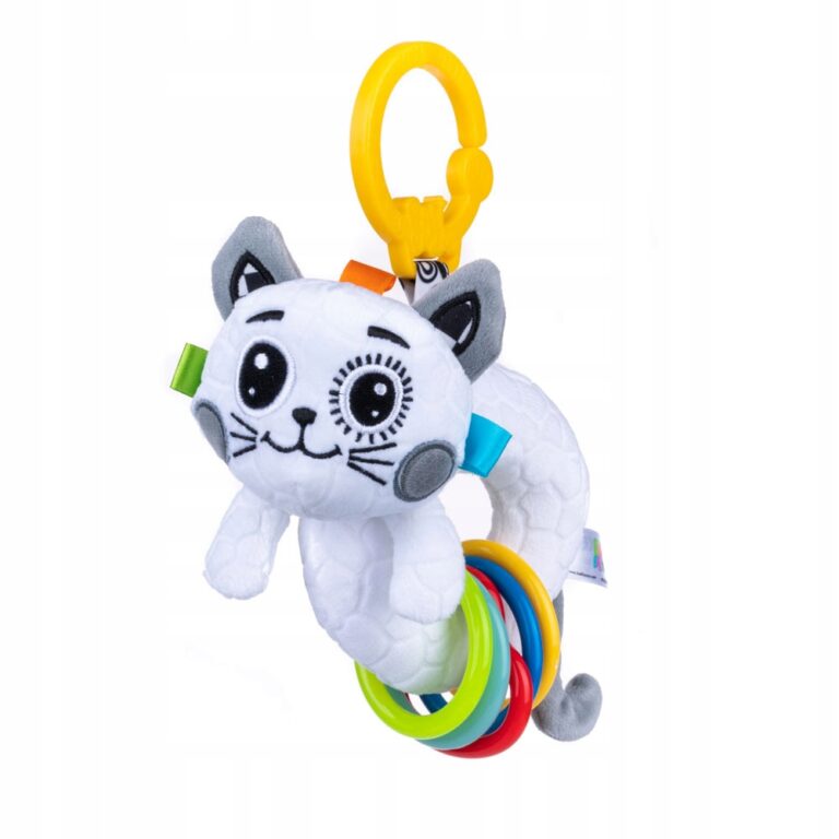 BALIBAZOO ZAWIESZKA KOT Z GRZECHOTKĄ METKI GRZECHOTKA 0M+