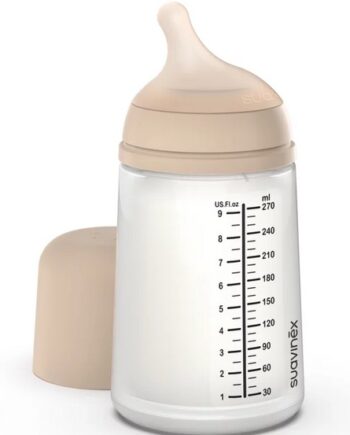 SUAVINEX BUTELKA ZERO ZERO ŚREDNI PRZEPŁYWIE 270ML KOLOR LIGHT