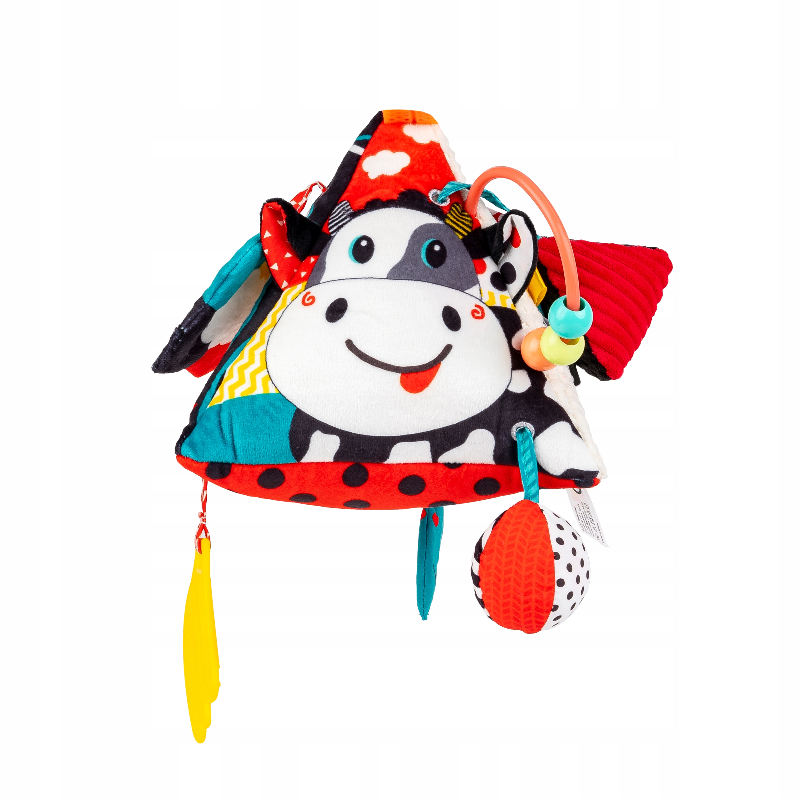 BALIBAZOO ZABAWKA SENSORYCZNA PIRAMIDKA KONTRASTOWA KROWA DELUXE 0M+