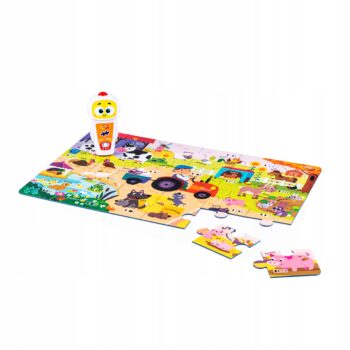 DUMEL PUZZLE ROBOT ROBBY FARMA I LAS PIOSENKI DŹWIĘKI ZWROTY GRY