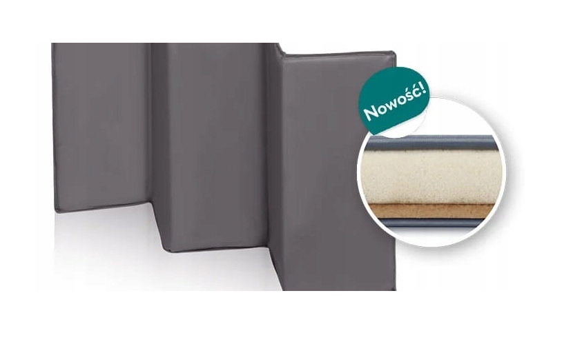 LIONELO ŁÓŻECZKO TURYSTYCZNE Z PODWIESZANĄ PODŁOGĄ + MATERAC STEFI PLUS