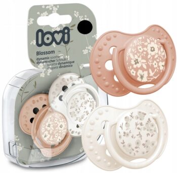 LOVI SMOCZEK USPOKAJAJĄCY DYNAMICZNY BLOSSOM IVORY 6-18M 2SZT
