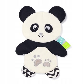 BABYONO PRZYTULANKA SENSORYCZNA SZELEŚCIK MIĘKKA PANDA POLLY 0M+