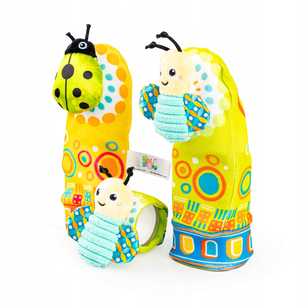 BALIBAZOO ZESTAW SKARPETKI I GRZECHOTKA NA RĄCZKĘ ŁĄKA NA RZEP