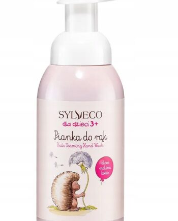 SYLVECO DELIKATNA PIANKA DO MYCIA RĄK RÓŻOWA DLA DZIECI 3+ NIE WYSUSZA