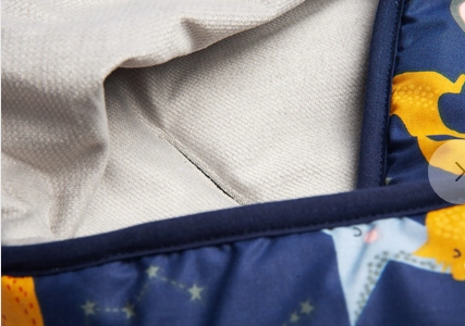 SENSILLO OTULACZ KOCYK DO FOTELIKA VELVET BAWEŁNA GRANATOWY LISKI