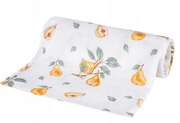 BOCIOLAND PIELUSZKA BAMBUSOWA OTULACZ 110x110 GRUSZKI