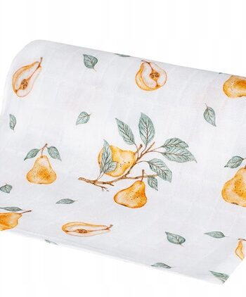 BOCIOLAND PIELUSZKA BAMBUSOWA OTULACZ 110x110 GRUSZKI