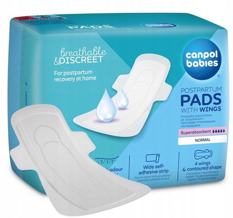 CANPOL PODPASKI POPORODOWE ZE SKRZYDEŁKAMI DZIEŃ