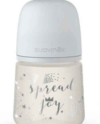 SUAVINEX BUTELKA SX PRO SPEED JOY SZARA 150ML SMOCZEK 0M+ WOLNY PRZEPŁYW