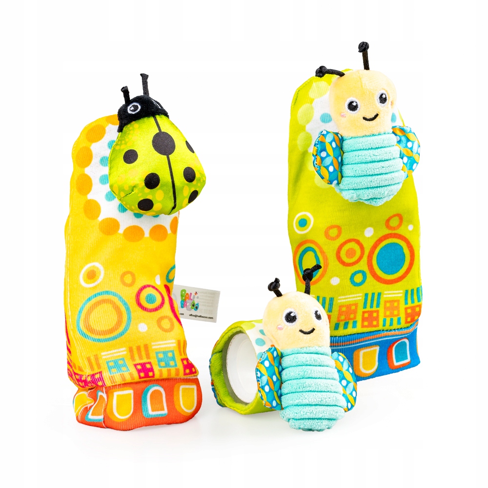 BALIBAZOO ZESTAW SKARPETKI I GRZECHOTKA NA RĄCZKĘ ŁĄKA NA RZEP