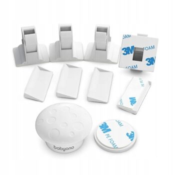 BABYONO ZABEZPIECZENIE BLOKADA MAGNETYCZNA DO SZAFEK I SZUFLAD 4 SZT