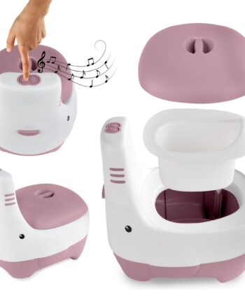 KIDWELL NOCNIK INTERAKTYWNY DLA DZIECI Z DŹWIĘKIEM SPŁUCZKI ANTYPOŚLIZG RÓŻ