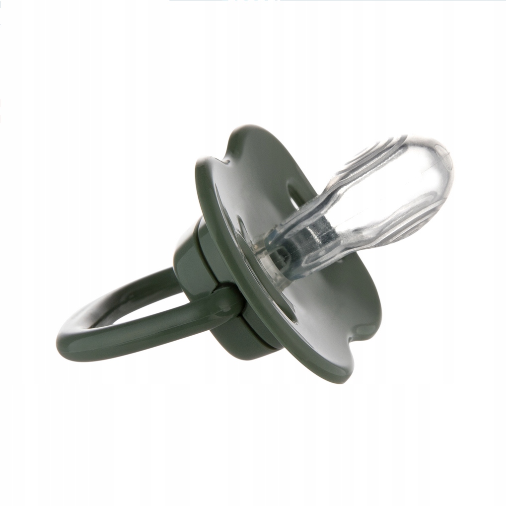 CANPOL SMOCZEK SILIKONOWY SYMETRYCZNY 0-6M MOUNTAINS 2 SZT ZIELONY