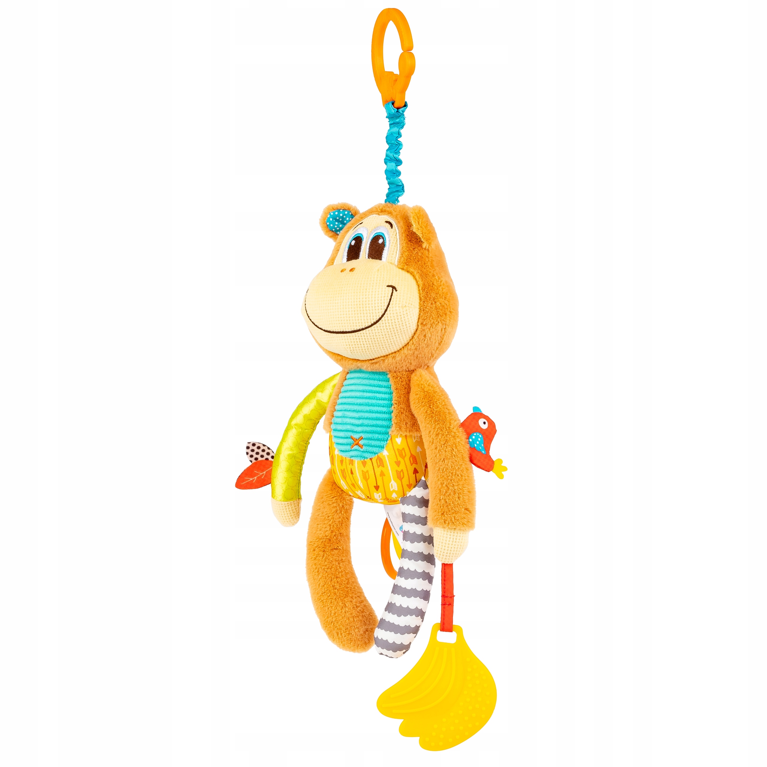 BALIBAZOO ZAWIESZKA MAŁPKA MARCIŚ Z POZYTYWKĄ + GRYZAK 0M+