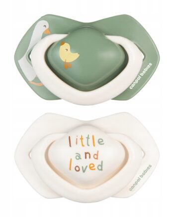 CANPOL SMOCZEK SILIKONOWY SYMETRYCZNY 18M+ LIGHT TOUCH GOOSE 2 SZTUKI