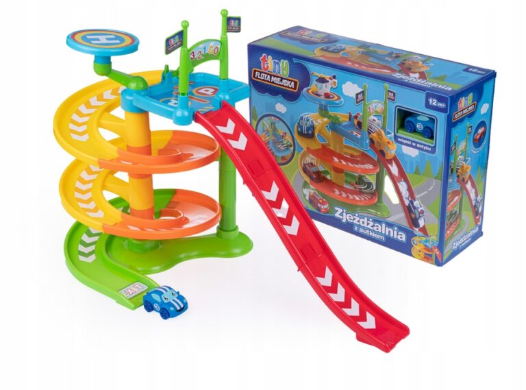 DUMEL FLOTA MIEJSKA ZJEŻDŻALNIA Z MIĘKKIM SAMOCHODZIKIEM 12M+