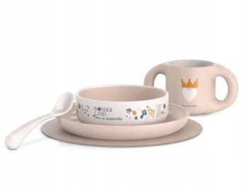 SUAVINEX ZESTAW OBIADOWY DO KARMIENIA MALUCHA RÓŻ WONDERLAND