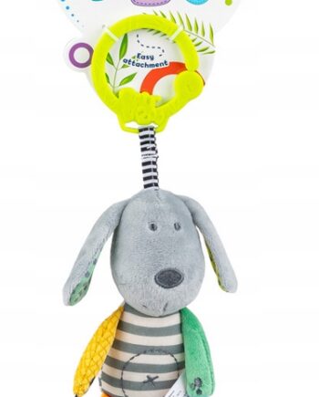 BALIBAZOO ZAWIESZKA PIES W PASKI GRYZAK GRZECHOTKA 0M+