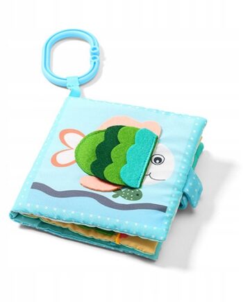 BABYONO KSIĄŻECZKA KSIĄŻKA SENSORYCZNA Z ZAWIESZKĄ SEA WORLD 0M+