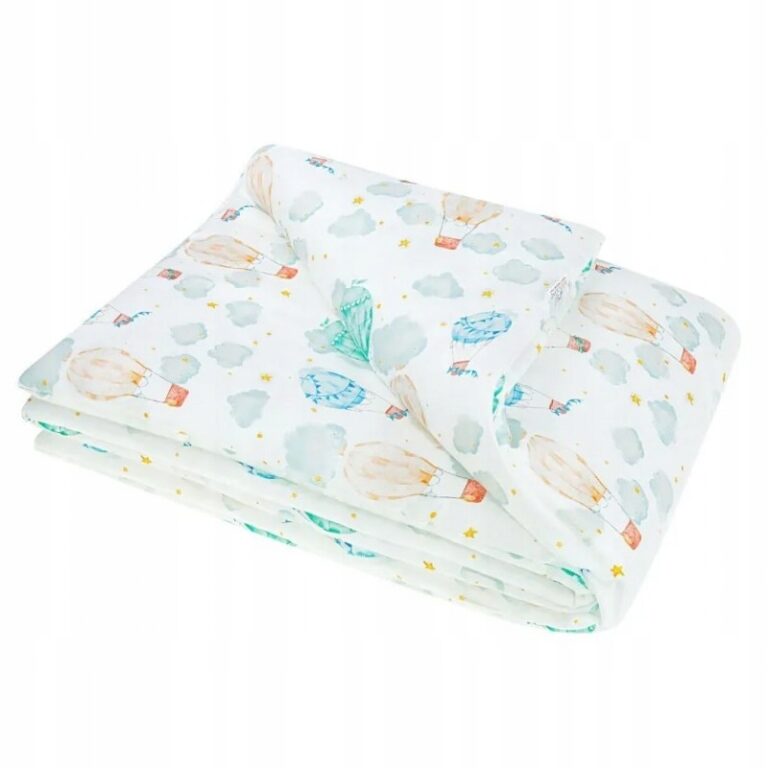 BOCIOLAND KOŁDERKA BAMBUSOWA 75X100 BALONY CAŁOROCZNA LEKKA ANTYALERGICZNA