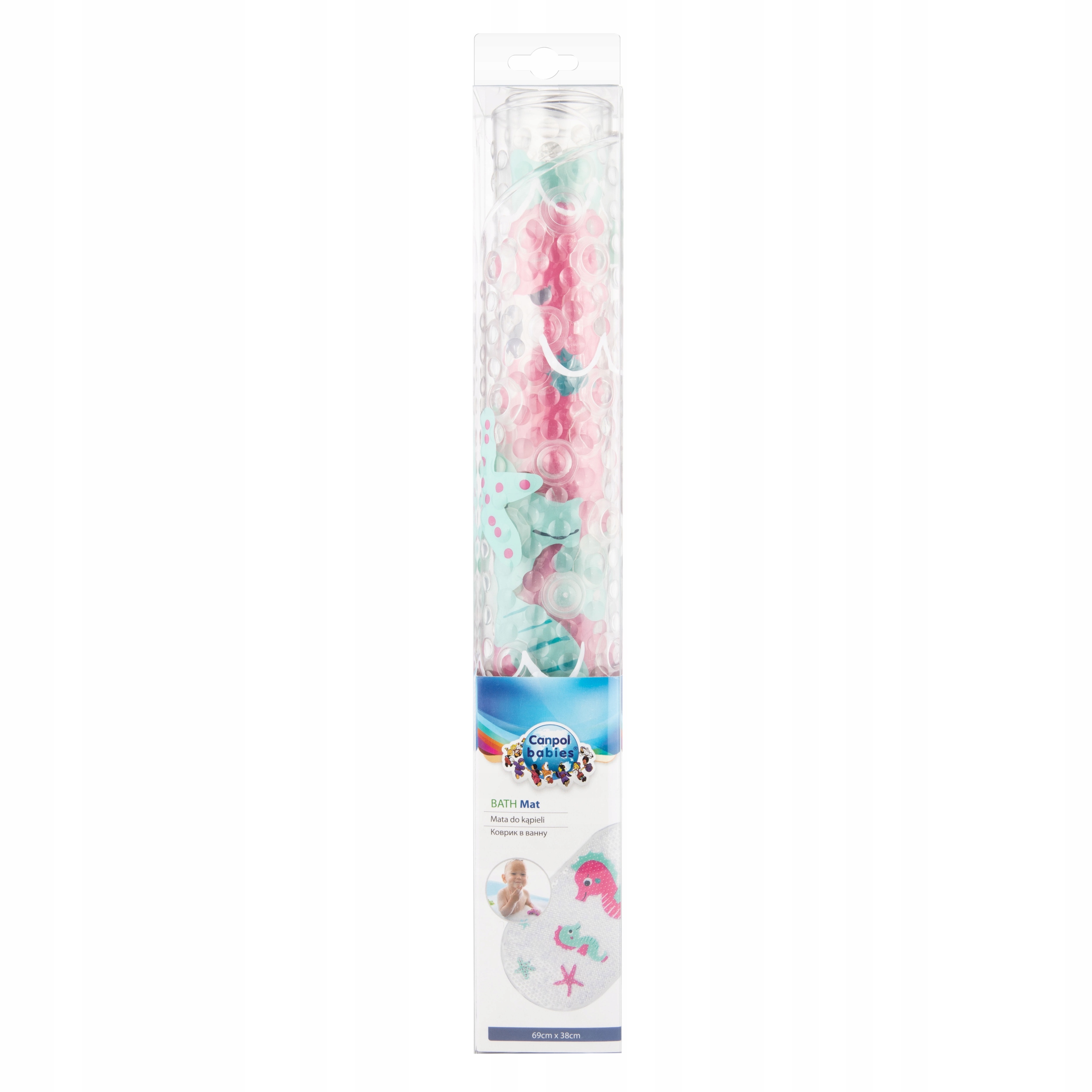 CANPOL MATA ANTYPOŚLIZGOWA DO KĄPIELI WANNY KONIK