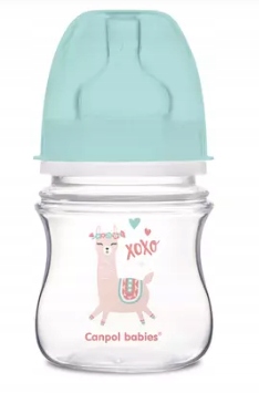CANPOL Antykol butelka EXOTIC ANIMALS 120 szara
