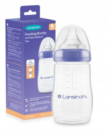 LANSINOH BUTELKA ANTYKOLKOWA 240 ML ŚREDNI SMOCZEK