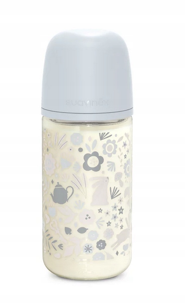 SUAVINEX BUTELKA SZKLANA SX PRO ŚREDNI PRZEPŁYW WONDERLAND 240ML 3M+