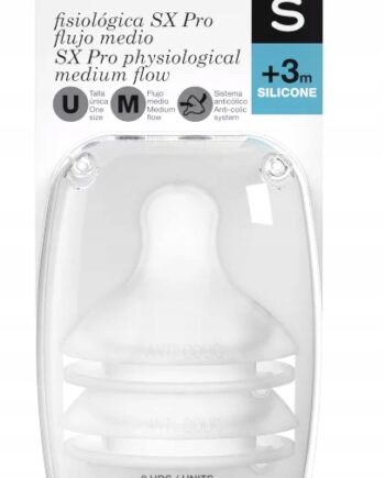 SUAVINEX SMOCZEK DO BUTELKI SX PRO ŚREDNI 3m+ 2X