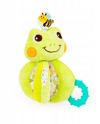 JOLLY BABY ZAKRĘCONA ŻABA PLUSZAK SENSORYCZNY 0M+