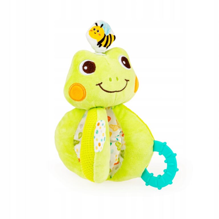 JOLLY BABY ZAKRĘCONA ŻABA PLUSZAK SENSORYCZNY 0M+