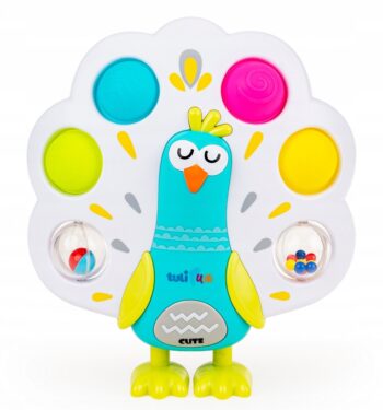TULIFUN ZABAWKA SENSORYCZNA GRZECHOCZĄCY PAW POP IT 12M+