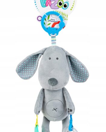 BALIBAZOO ZAWIESZKA PIES BENIAMIN SZARY GRYZAK GRZECHOTKA 0M+