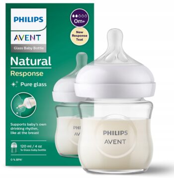 AVENT BUTELKA SZKLANA RESPONSYWNA NATURAL 120ML