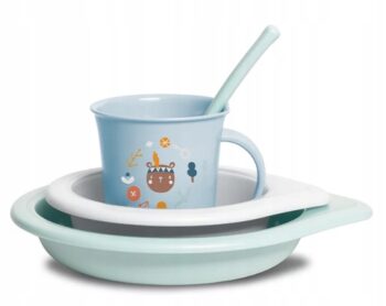 SUAVINEX ZESTAW OBIADOWY FOREST 6m+ NIEBIESKI