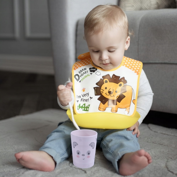 BOCIOLAND ZESTAW NACZYŃ Z MELAMINY DLA DZIECI 5 ELEMENTÓW PANDA