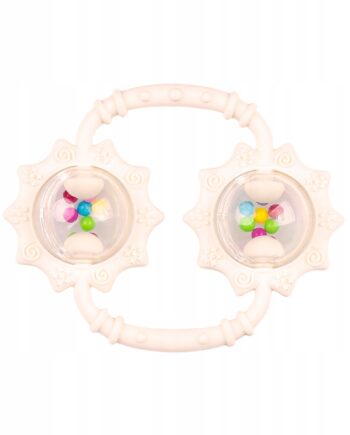 GiliGums GRZECHOTKA GRYZAK SŁONECZNIKI BEŻOWA 3M+