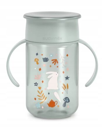 SUAVINEX KUBEK TRENINGOWY DO NAUKI PICIA 360 WONDERLAND MIĘTA 340ML 12M+
