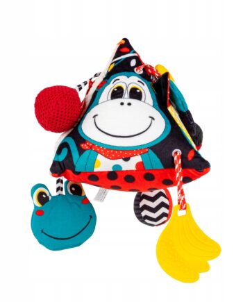 BALIBAZOO ZABAWKA SENSORYCZNA PIRAMIDKA KONTRASTOWA KROWA DELUXE 0M+