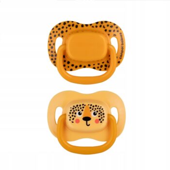 CANPOL SMOCZEK SILIKONOWY SYMETRYCZNY 0-6M BABIESBOO 2 SZT POMARAŃCZ