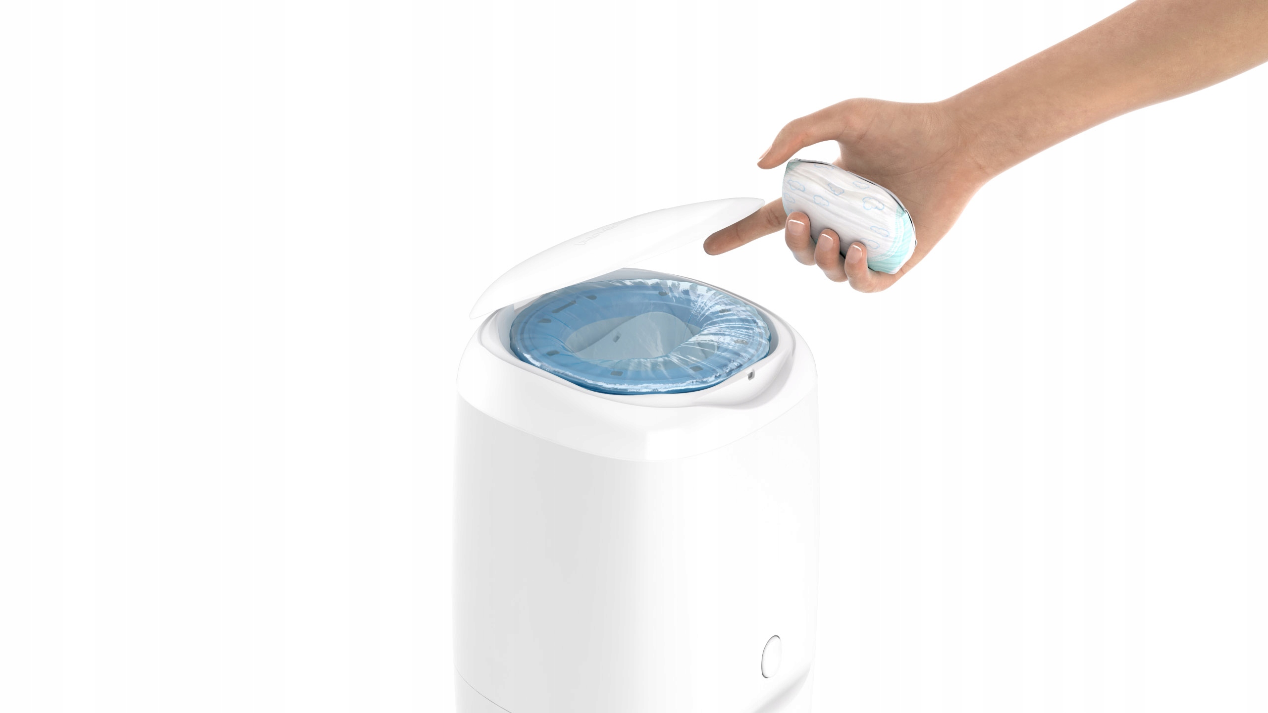 ANGELCARE Pojemnik kosz na pieluchy + 3 wkłady