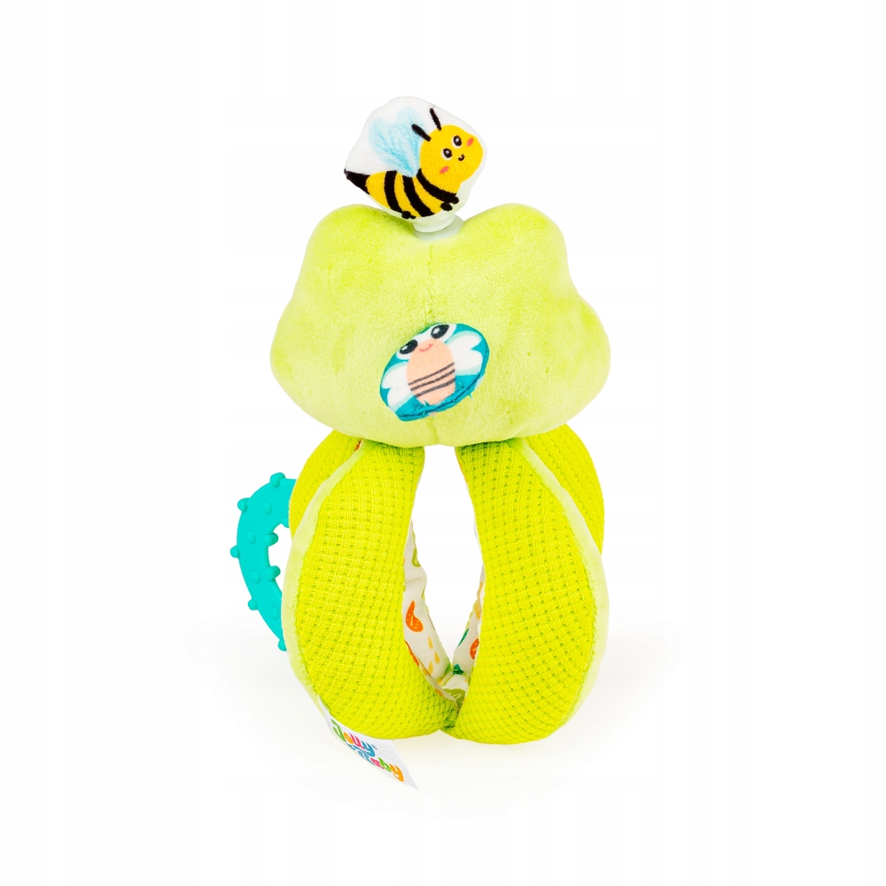 JOLLY BABY ZAKRĘCONA ŻABA PLUSZAK SENSORYCZNY 0M+