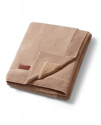 BABYONO KOCYK BAWEŁNIANY Z FLANELOWYM PODSZYCIEM CIEPŁY 75X100CM 1671/03