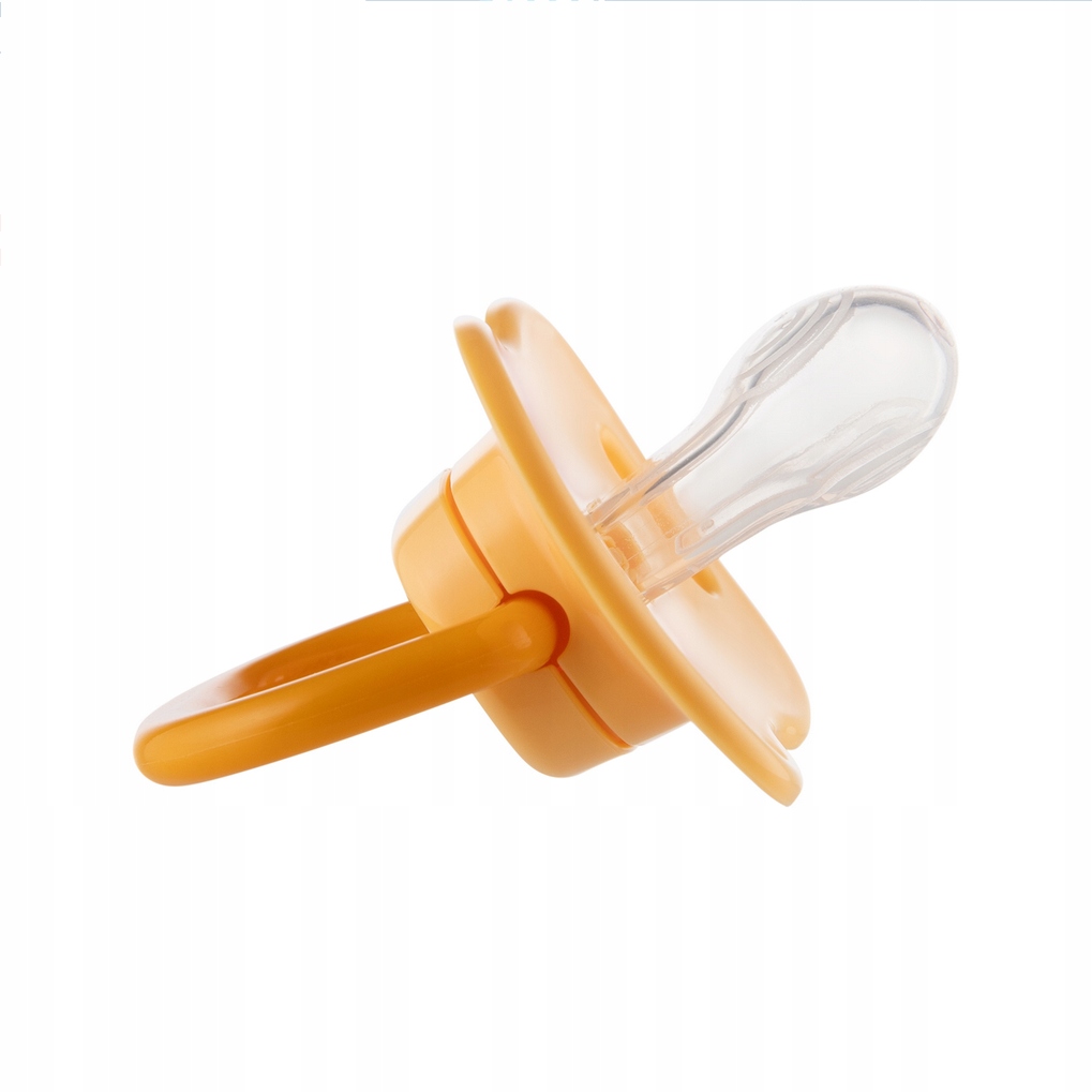 CANPOL SMOCZEK SILIKONOWY SYMETRYCZNY 0-6M BABIESBOO 2 SZT POMARAŃCZ